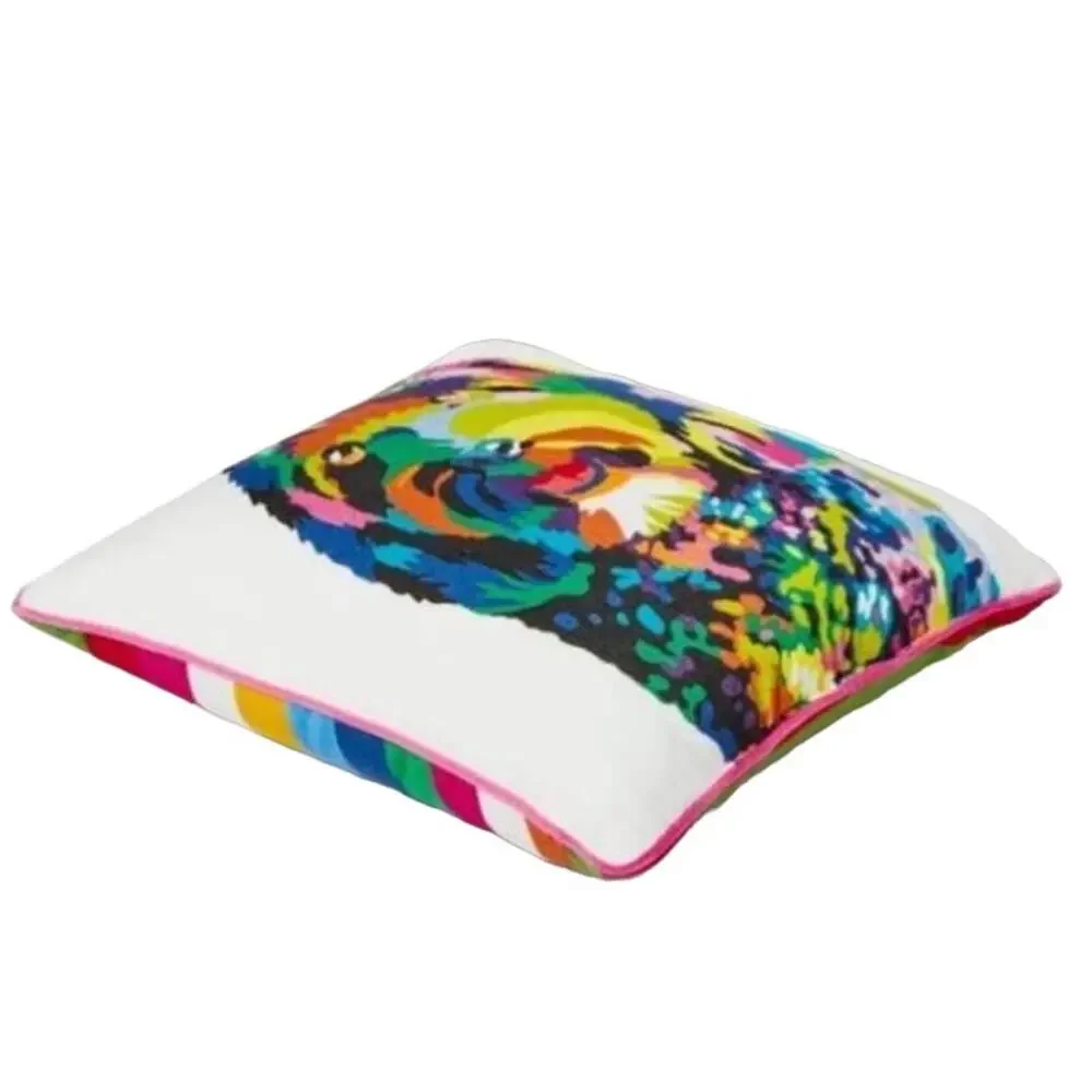 Tabitha Brown Colorful Small Decorative Pillow Dog